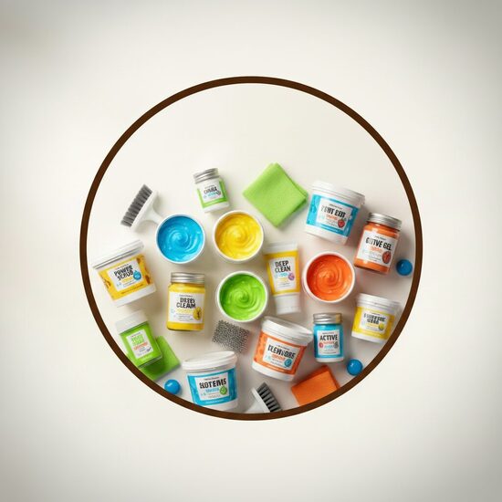 Pastas un krēmveida tīrīšanas līdzekļi