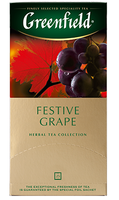 GREENFIELD "Festive Grape" zāļu tēja 25x2g
