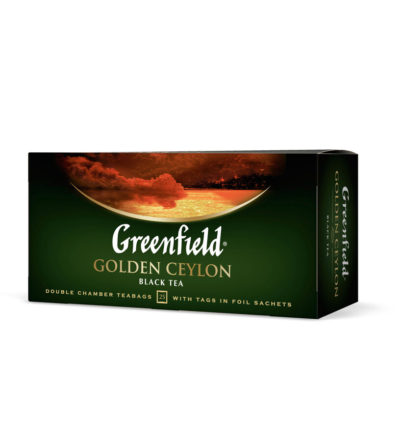 GREENFIELD "Golden Ceylon" melnā tēja  25x1,5g
