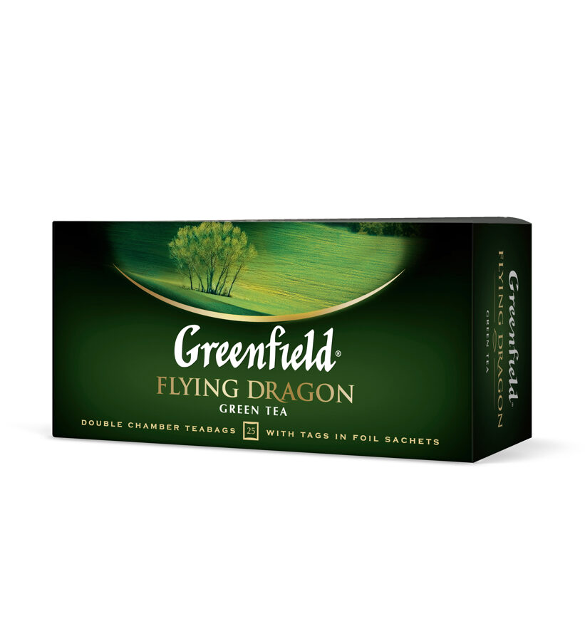 GREENFIELD "Flying Dragon" zaļā tēja 25x2g