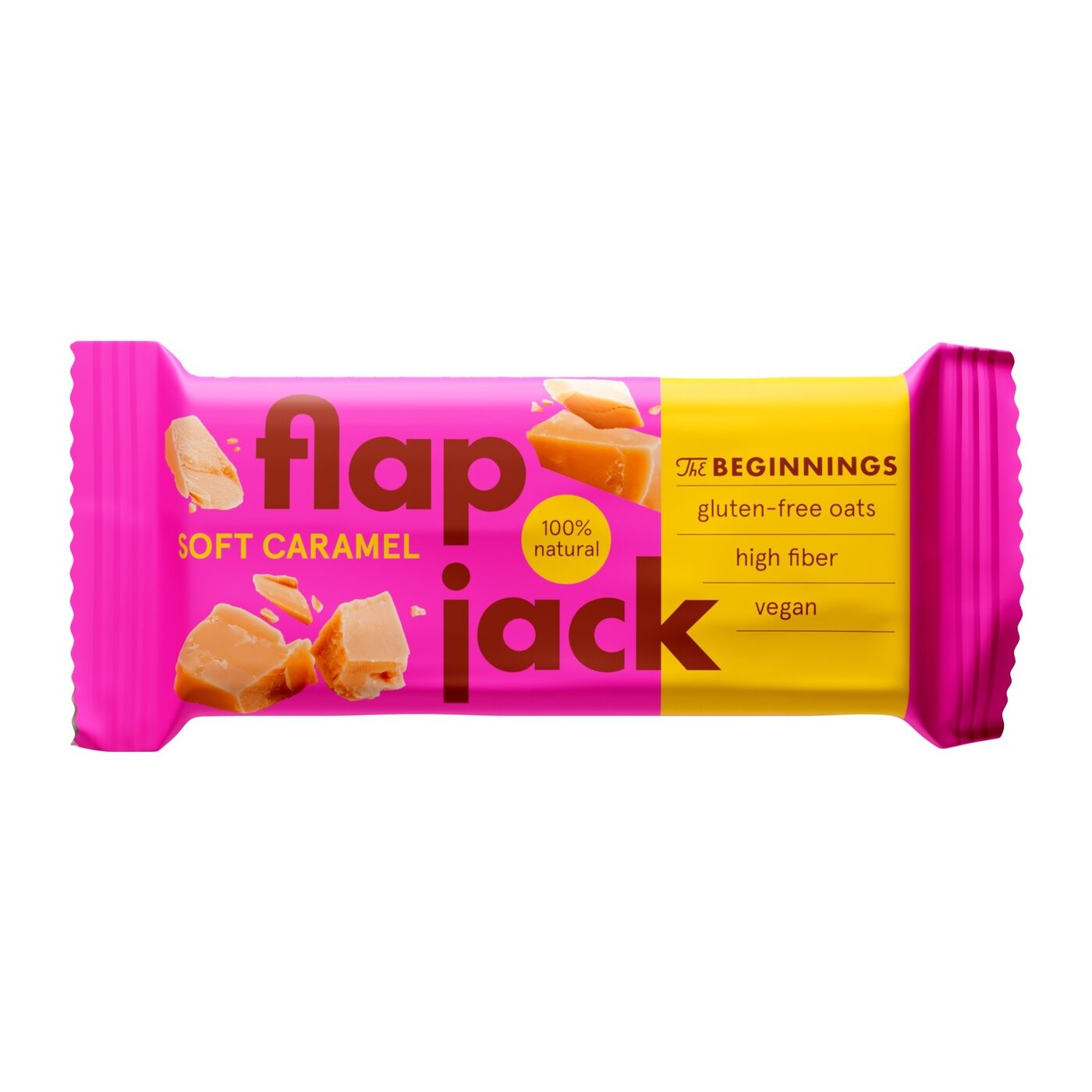 Batoniņš The BEGINNINGS FlapJack Karameļu, 60g