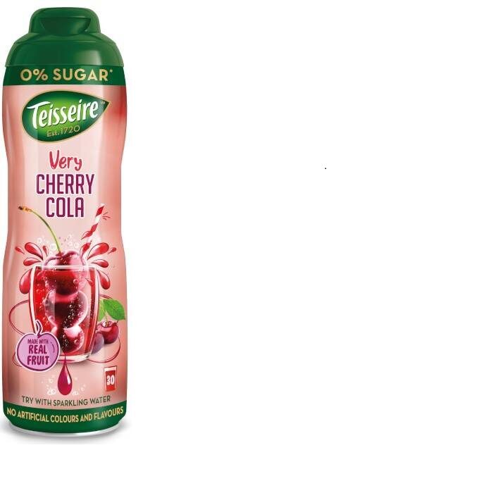 Sīrups TEISSEIRE Cherry Cola, bez cukura, 0.6l