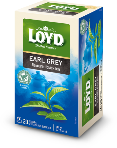 Melnā tēja LOYD Earl Grey, 20x1,7 g