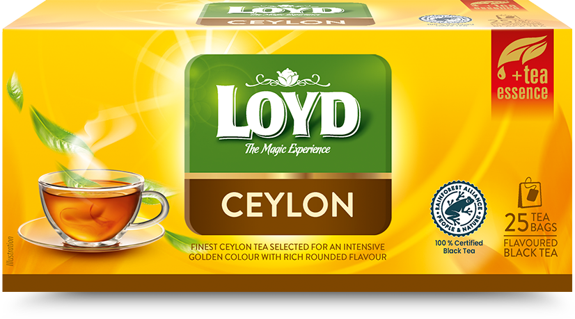 Aromatizēta melnā tēja LOYD Ceylon, 25x2g