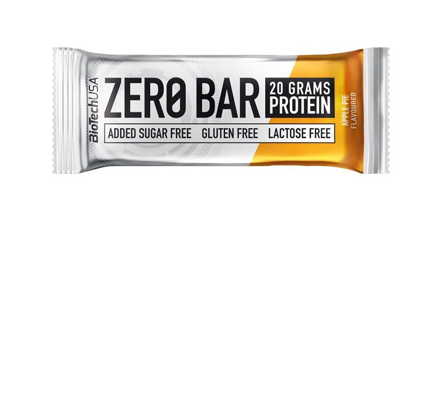 Proteīna batoniņš BioTechUSA Zero Bar, ābolu pīrāga garša, 50g