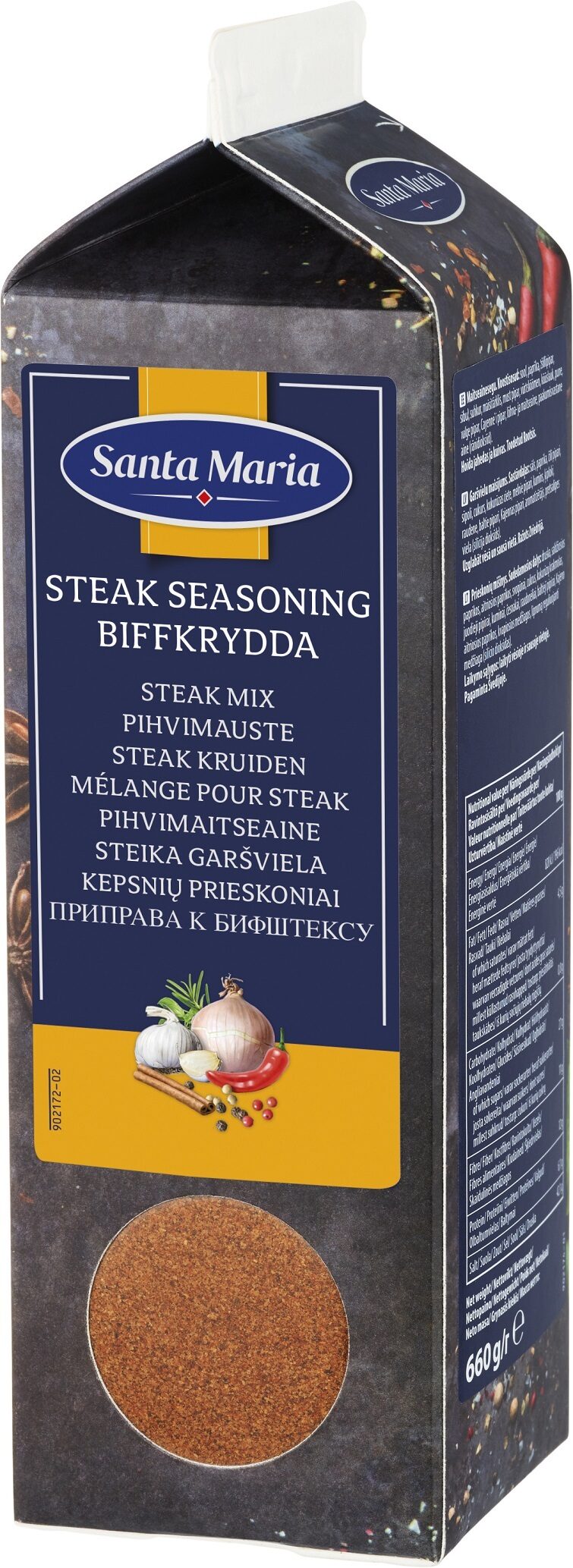 Steika garšviela 660 g, Santa Maria, Tetrapaka