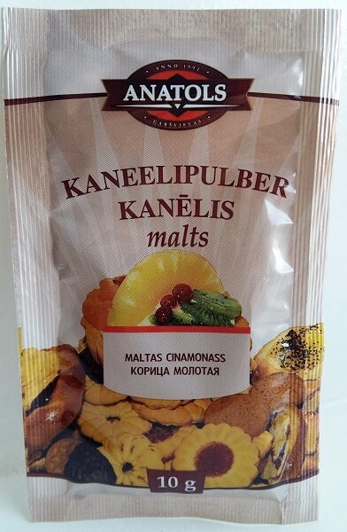 Kanēlis malts ANATOLS, 10g