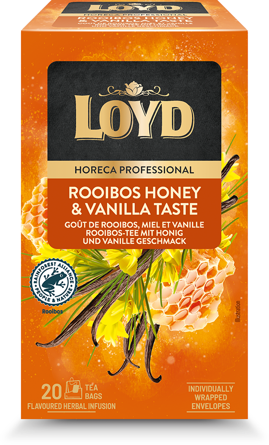 Sarkanā tēja LOYD Rooibos ar medu un vaniļu FS 20x2g