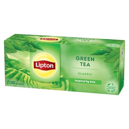 Zaļā tēja LIPTON Classic, 20gab