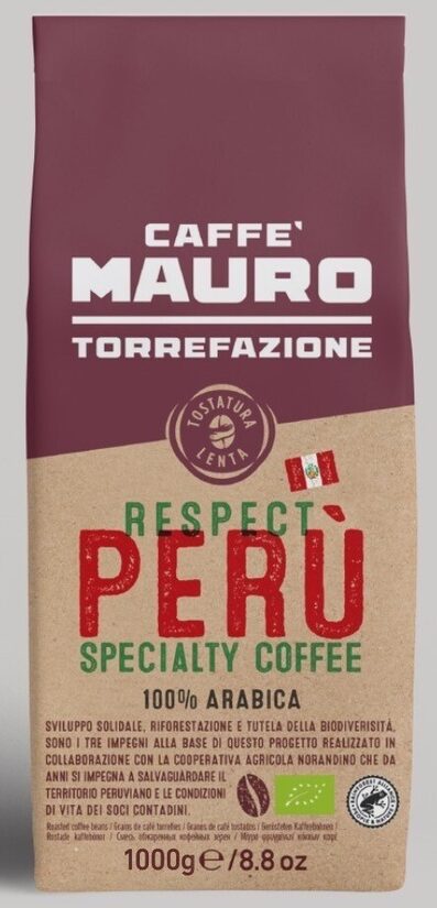Kafijas pupiņas MAURO Respect Peru 1kg