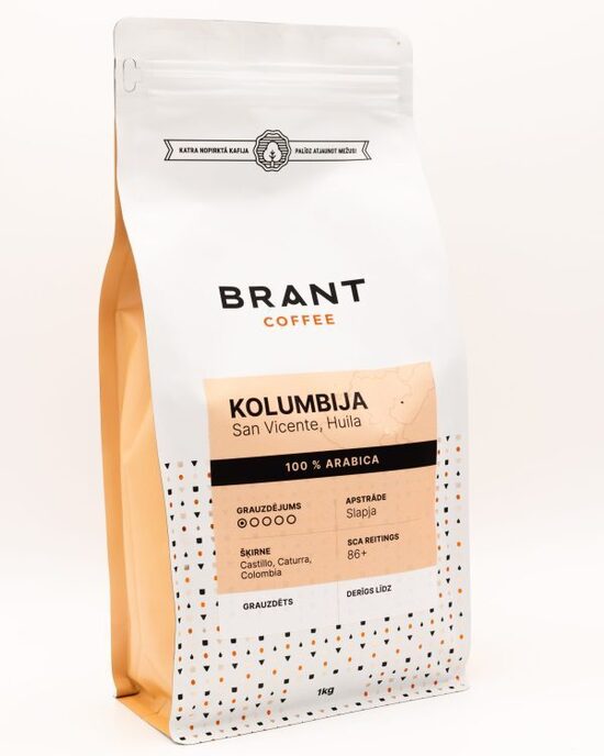 Kolumbijas San Vicente (Huila) kafija 1kg