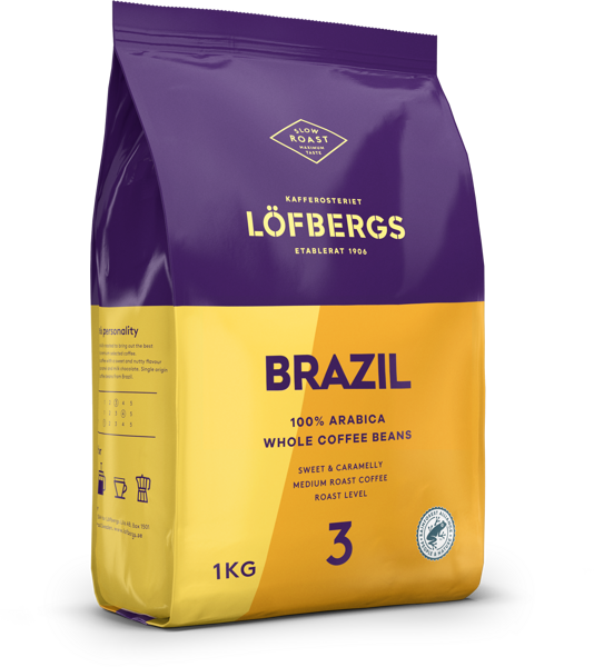 Kafijas pupiņas Lofbergs Lila Brazil 1kg