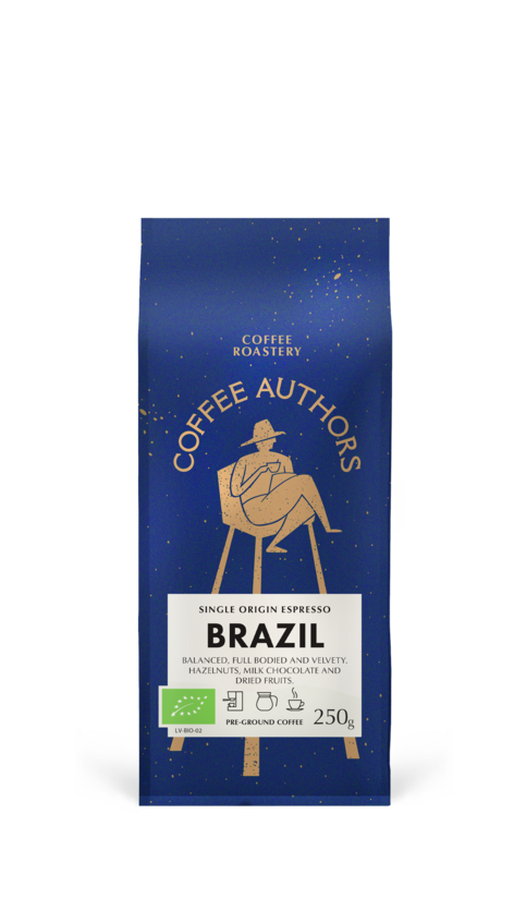 Kalve Coffee Authors - Brazil Organic malta kafija 250g