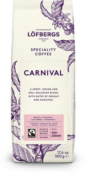 Kafijas pupiņas Lofbergs Lila Carnival 500g