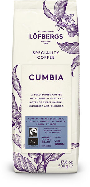 Kafijas pupiņas Lofbergs Lila Cumbia  500g