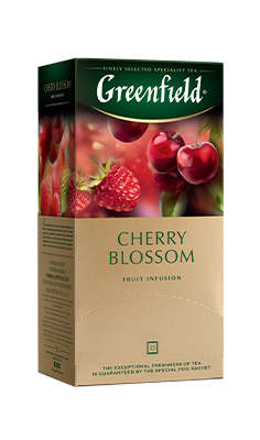 GREENFIELD "Cherry Blossom" zāļu tēja 25x 2g