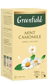 GREENFIELD "Mint Camomile" zāļu tēja 20x 1.5g