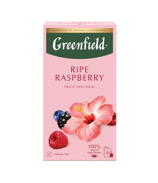 GREENFIELD "Ripe Rasberry" zāļu tēja 20x 2g