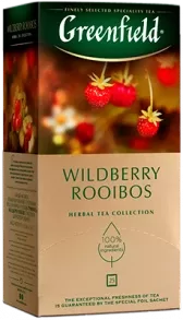 GREENFIELD "Wildberry Rooibos" zāļu tēja 25x 1.5g