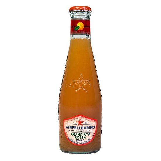 Bezalkoholisks dzēriens S.PELLEGRINO Aranciata Rossa BIO, stiklā, 0.2l (DEP)