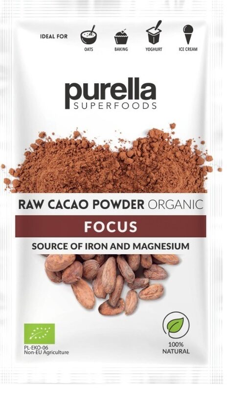 Kakao pupiņu pulveris PURELLA, 40g