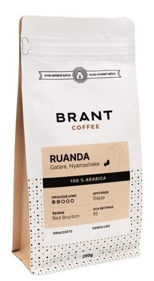 Kafijas pupiņas Brant Ruandas Gatare (Nyamasheke) 250g