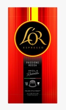 Kafijas kapsulas L'OR Ferrari Passiona Rossa Imola Ristretto, 10x5,2g