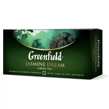 GREENFIELD "Jasmine Dream" zaļā tēja 25x2g