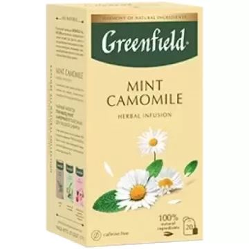 GREENFIELD "Mint Camomile" zāļu tēja 20x 1.5g