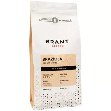 Kafijas pupiņas Brant Brazīlija Sul de Minas 1kg