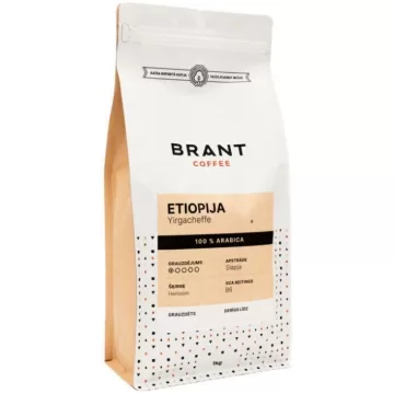 Kafijas pupiņas Brant Etiopija, Yirgacheffe 1kg
