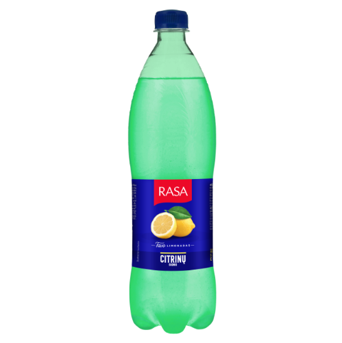 Gāzēts bezalkoholiskais dzēriens RASA ar citronu garšu, 1l PET (DEP)