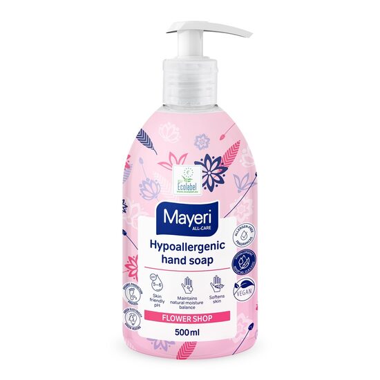 Šķidrās ziepes MAYERI Hipoalerģiskas, Flower Shop, 500ml