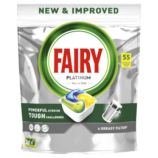 FAIRY PLATINUM ALL IN 1 LEMON tr.mazg.kaps. 55 gab.