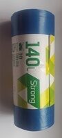 Atkritumu maisi SORTEX, 140L, 70x110 cm, 35 mk, zili, 10 gab.