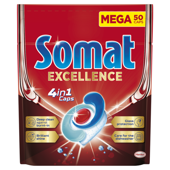 Tabletes trauku mazgāšanas automātiem SOMAT Excellence 4in1, 50gab