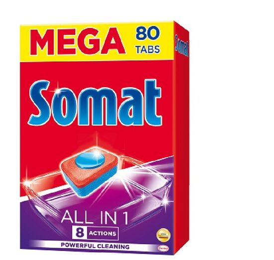 Tabletes trauku mazgāšanas automātiem SOMAT all in one, 80gab