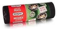 Atkritumu maisi 60l, 60x78cm, LDPE 35mk, 0.335kg 10 gab. Merkant