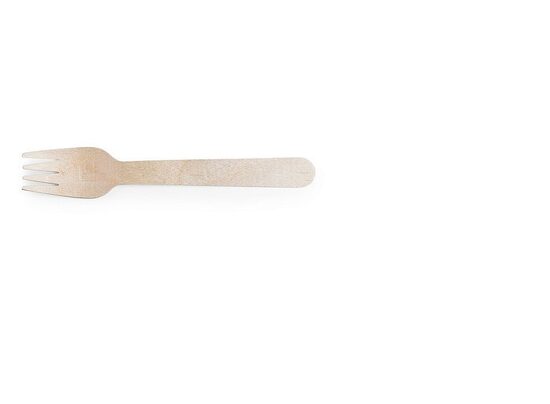 Vienreizējas koka dakšas, 15.5cm VEGWARE, 0.27kg, 100gab