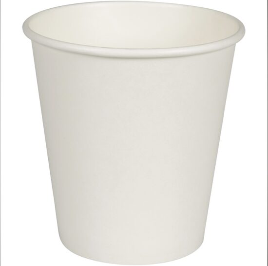 Papīra glāzes ABENA Gastro, 9,5cm, D9cm, 300ml, balti, PE, 10 oz, 0.466kg, 50gab