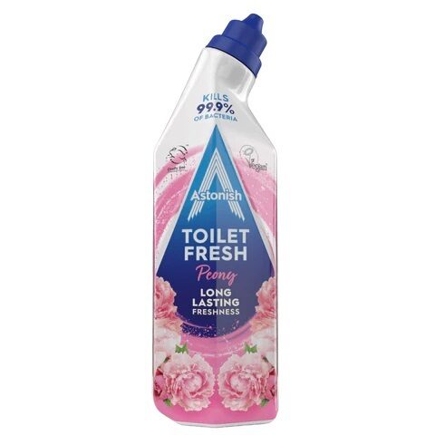 Tualetes podu tīrīšanas un dezinfekcijas želeja ASTONISH Peonijas, 750ml