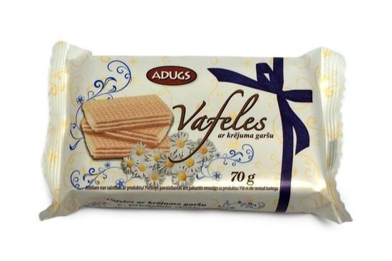 Vafeles ADUGS ar krējuma garšu, 70g