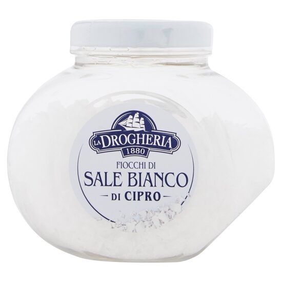 Kipras baltā jūras sāls LA DROGHERIA, pārslas, 100g