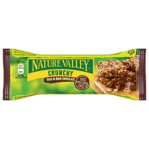 Kraukšķīgs graudaugu batoniņš NATURE VALLEY ar tumšo šokolādi , 42g