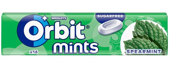 ORBIT Spearmint roll Mints Stickpack 16 gab.