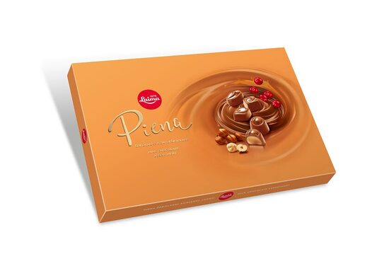 Piena šokolādes konfektes LAIMA, asorti, 215g