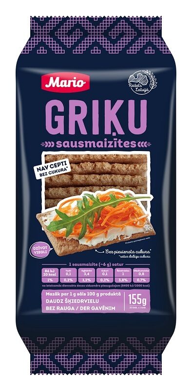 Griķu sausmaizītes MARIO, 155g