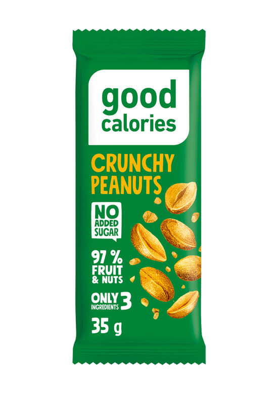 "Energy" dateļu batoniņš ar zemesriekstiem GOOD CALORIES, 35g