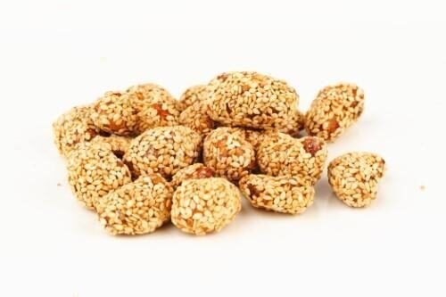 Karamelizēti indijas rieksti ar sezamu, 5kg