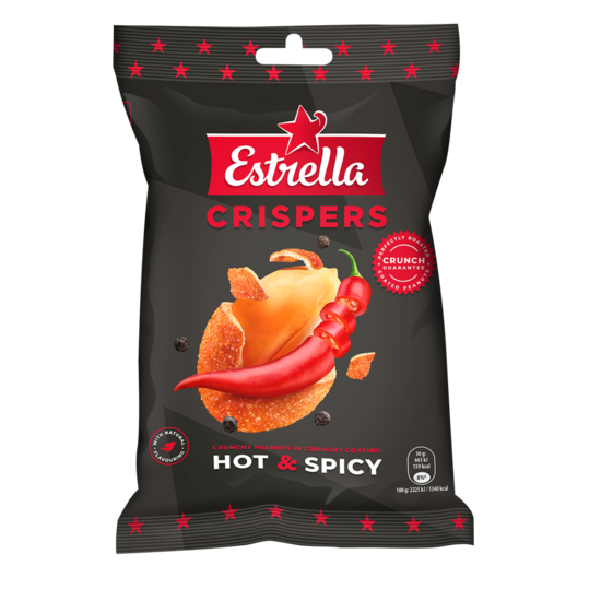 ESTRELLA zemesrieksti ar pikantu paprikas garšu 140g